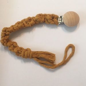 unisex boho pacifier clip!